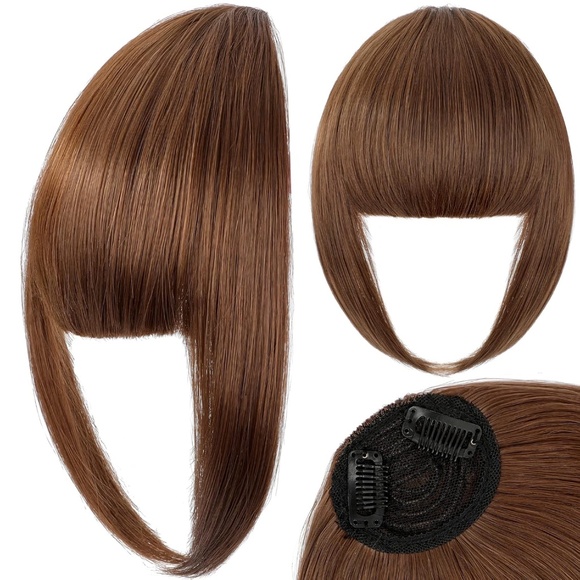 black clip-in faux bangs - Picture 6 of 11